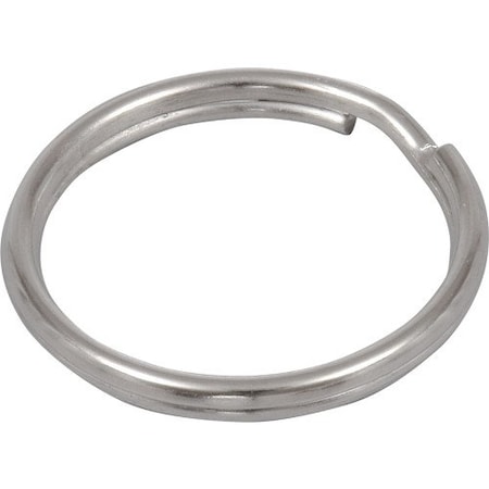 Hillman HILLMAN 3/4 in. D Tempered Steel Silver Split Rings Key Ring, PK50 703510